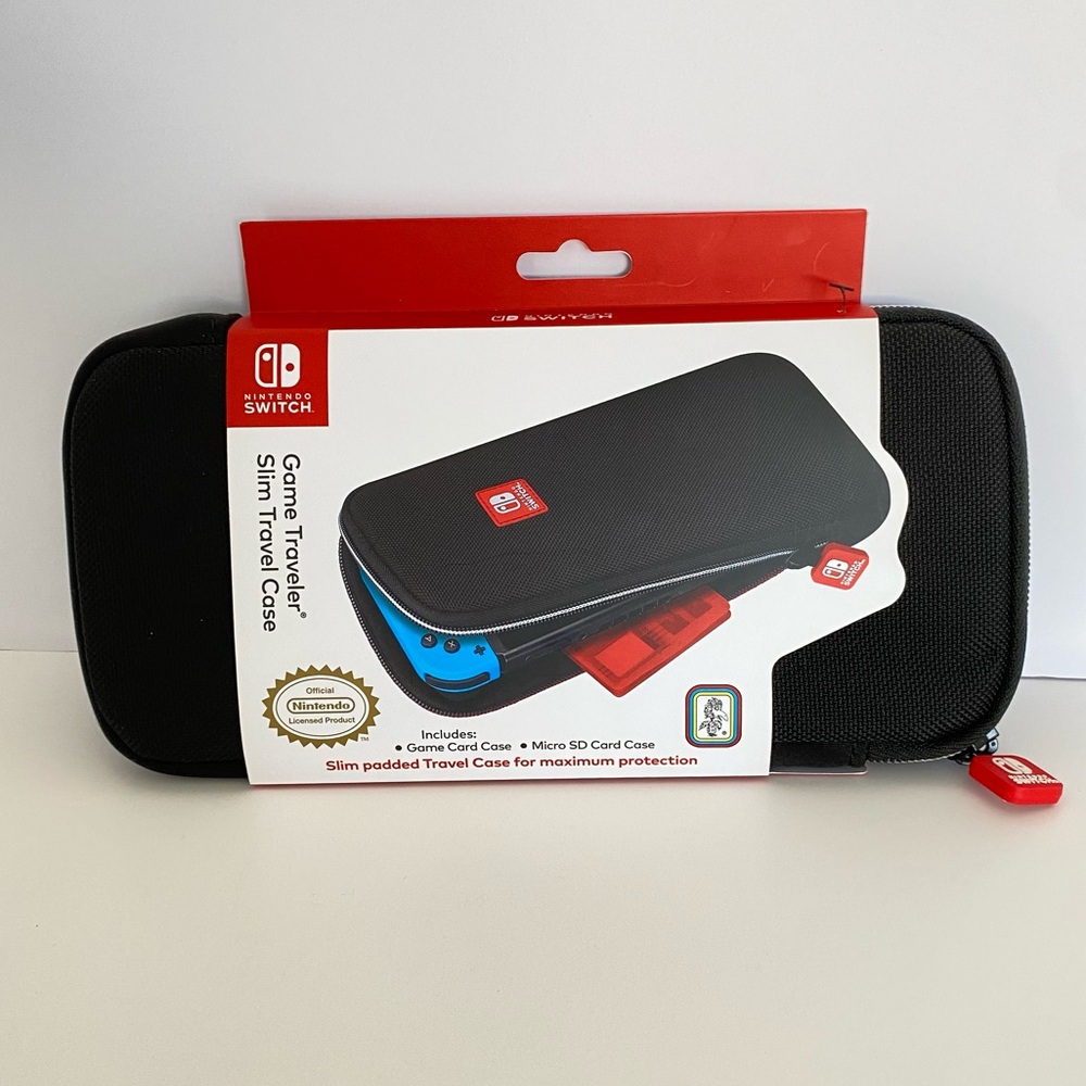 Nintendo Switch Black and Red Slim Travel Case